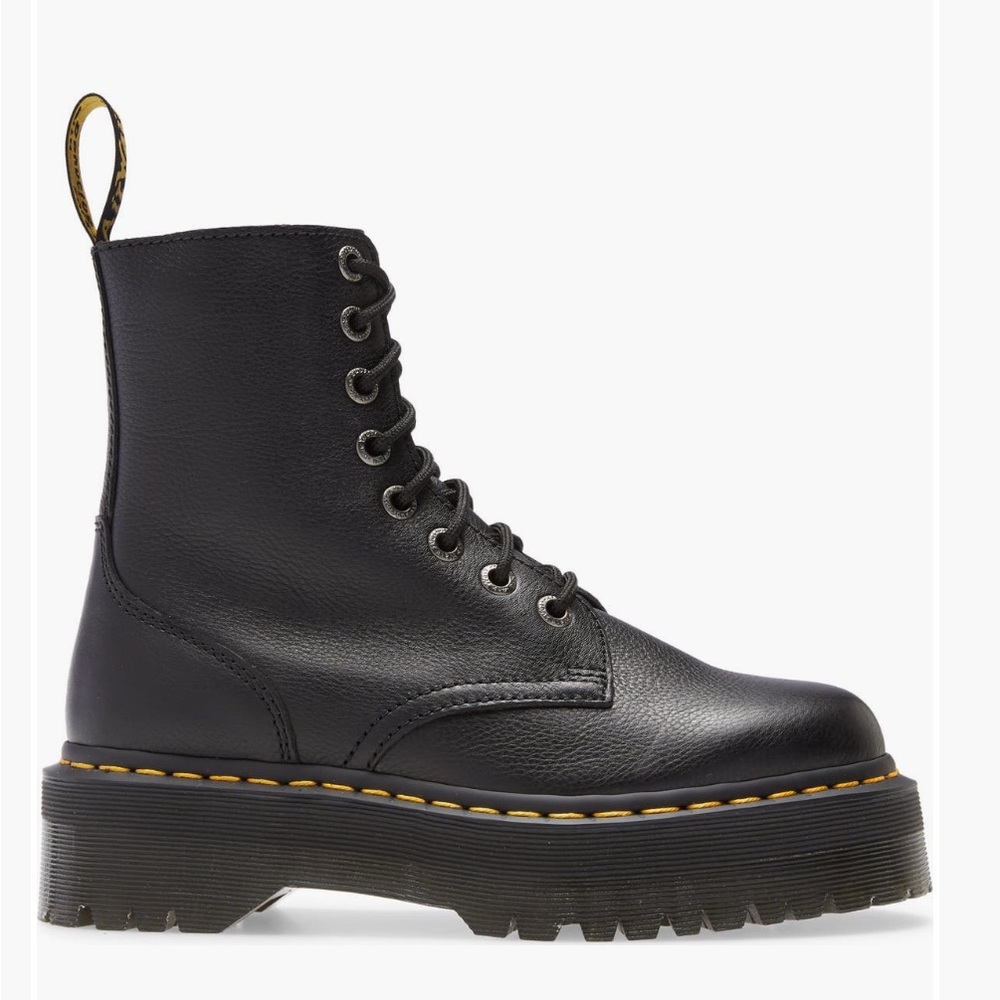 Dr. Martens Black Leather Combat Boots